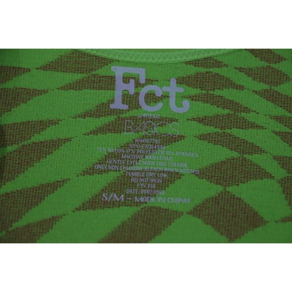 Women's S/M Neon Retro Funky Vintage Style Dress Stretch Body-Con Outfit - Picture 4 of 5